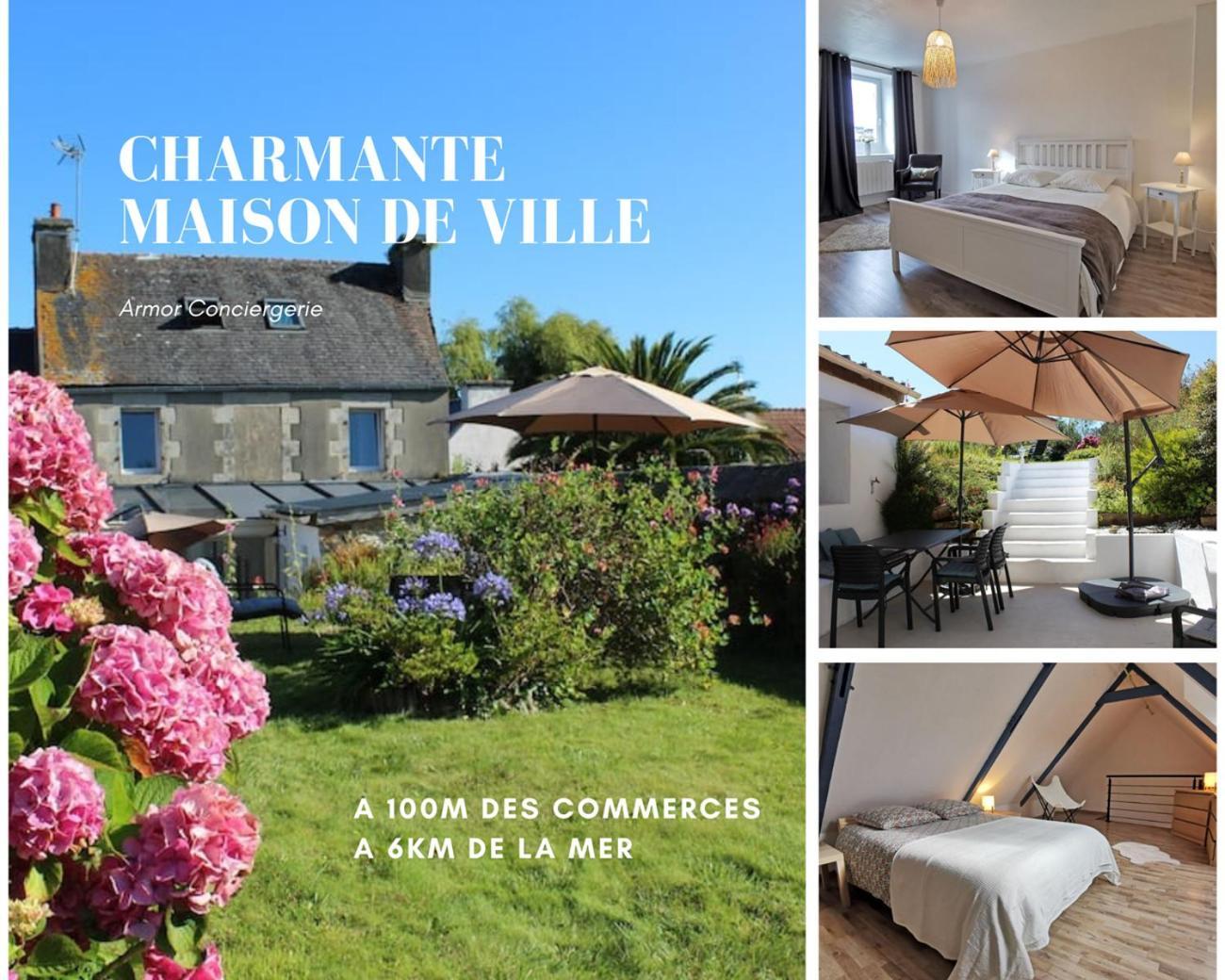 Charmante Maison De Ville A 6 Km De La Mer Lanmeur Buitenkant foto